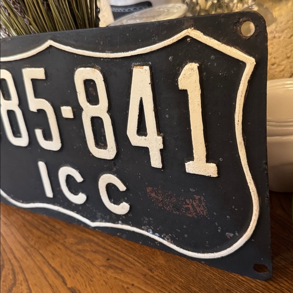 Vintage 1930’s-40’s vintage Interstate Commerce Commission (ICC) truck plate - Picture 3 of 5